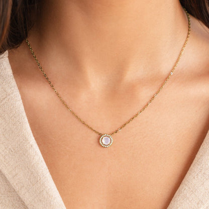 Gold-Tone Crystal Necklace