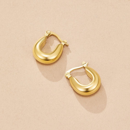 Serenity Gold-Tone Hoop Earrings