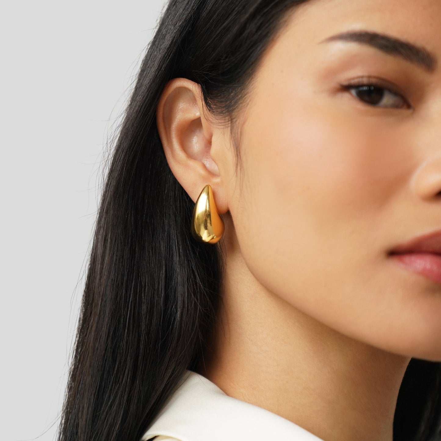Amara Gold-Tone Teardrop Earrings