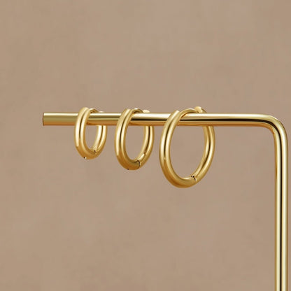 Gold-Tone Mini Hoop Trio Set