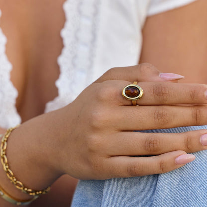 Amber Golden Ring