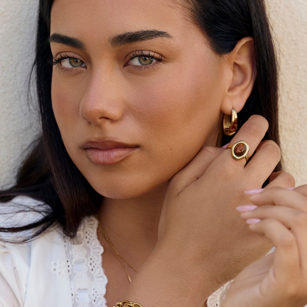 Amber Golden Ring
