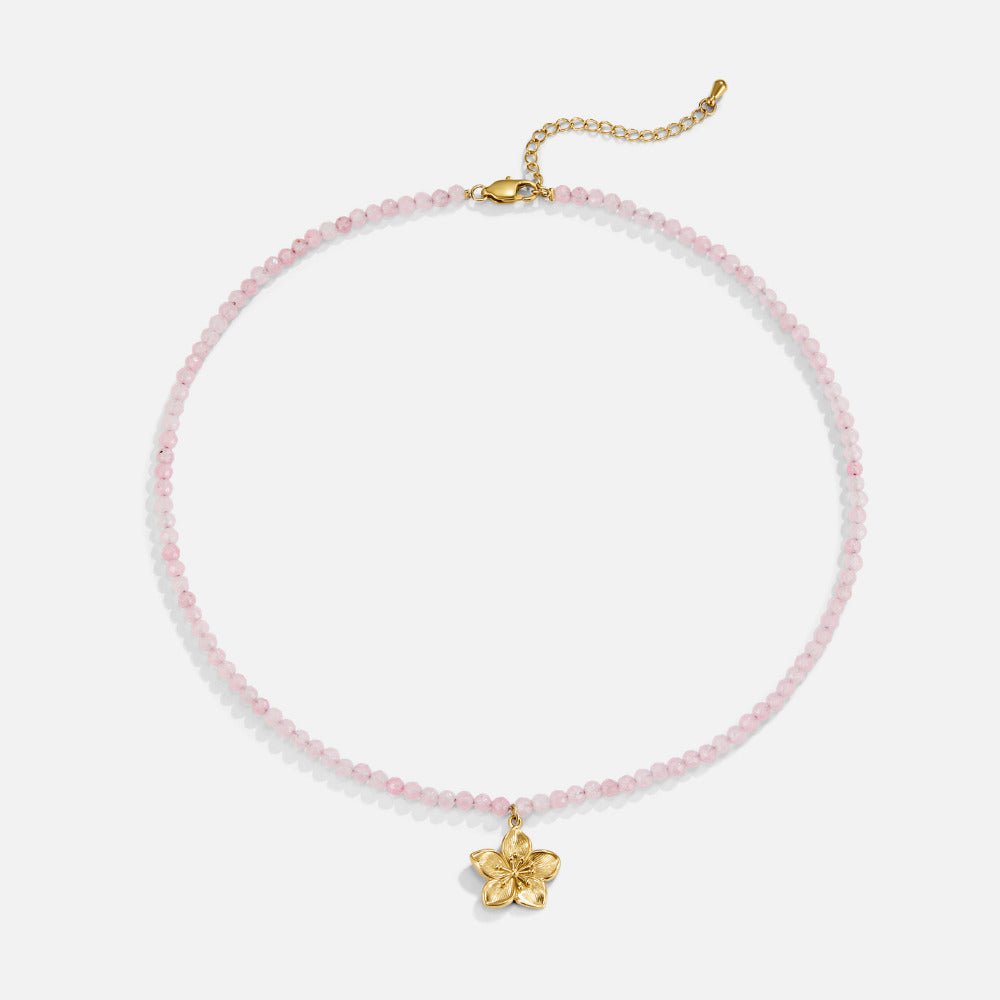 Golden Bloom Pendant Necklace