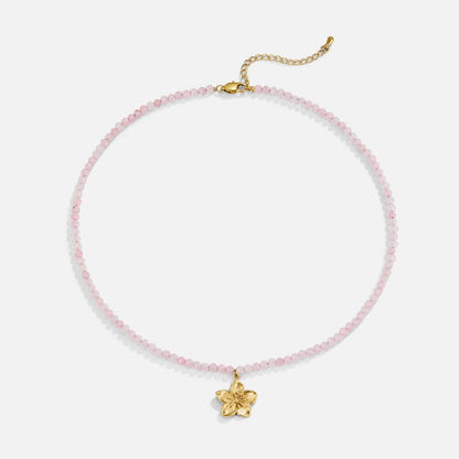 Golden Bloom Pendant Necklace