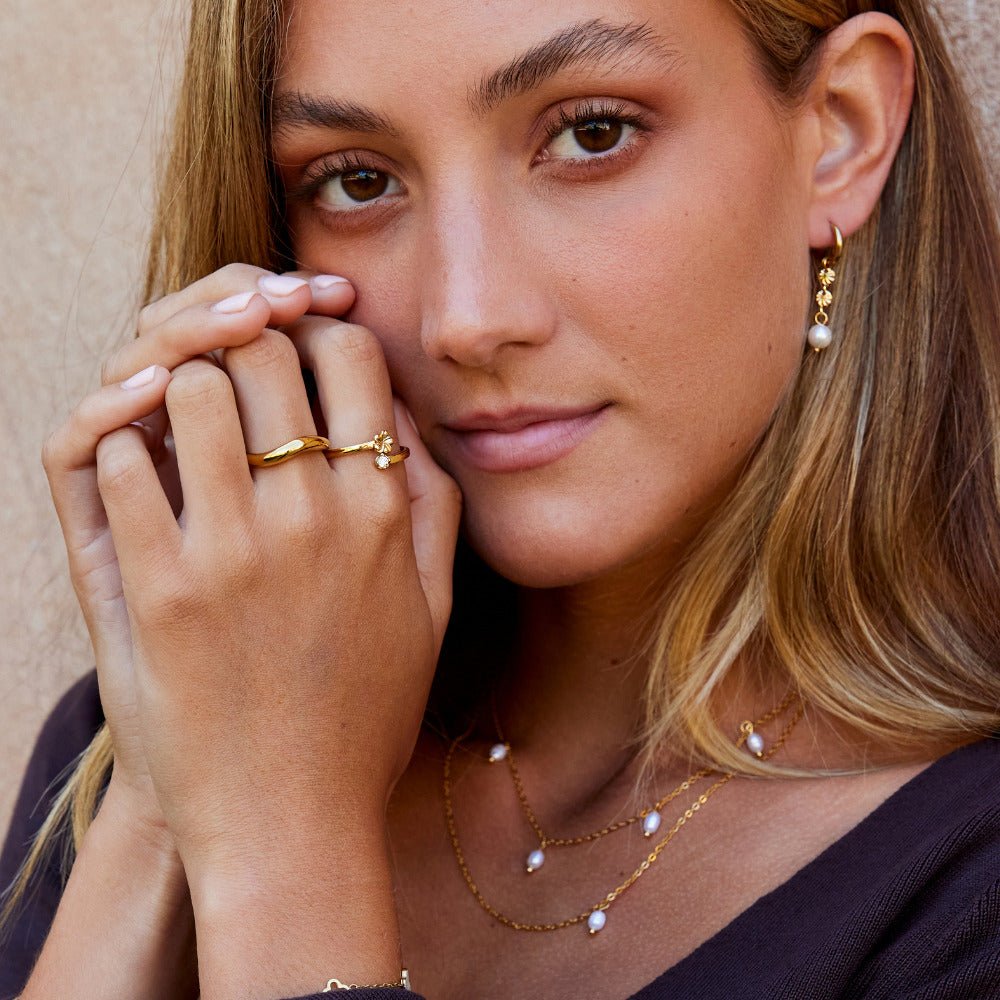Bloom Golden Petal Ring