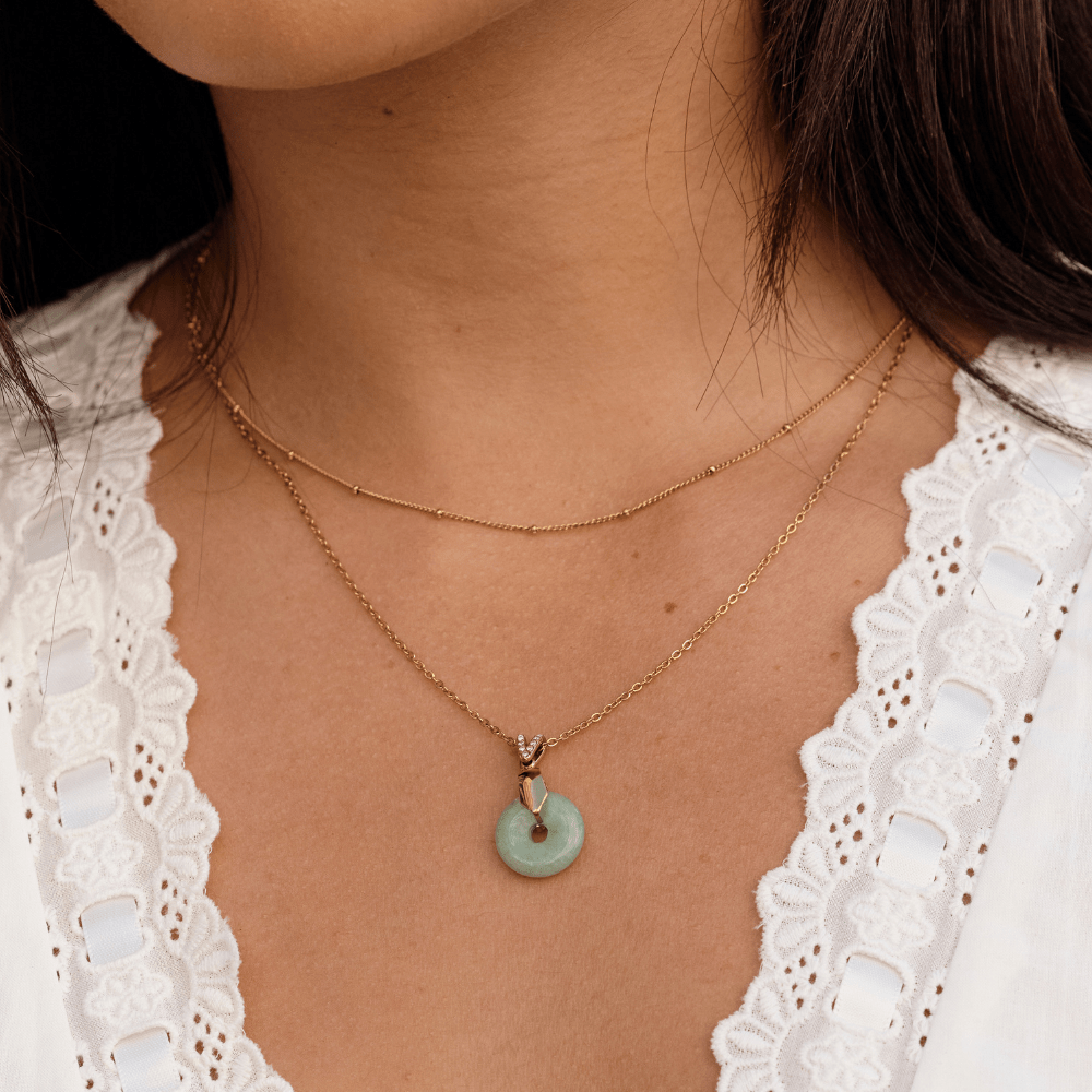 Goodluck Jade Green Pendant Necklace