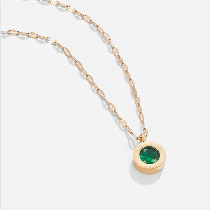 Athena Green Crystal Necklace