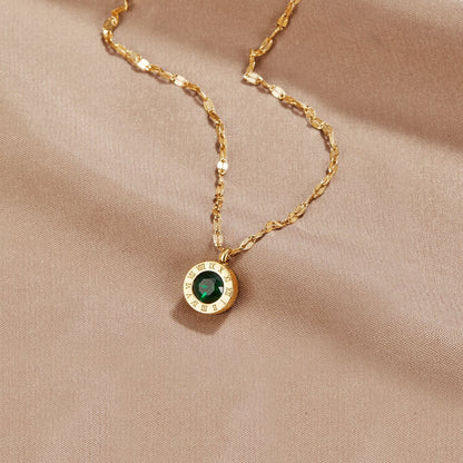 Athena Green Crystal Necklace