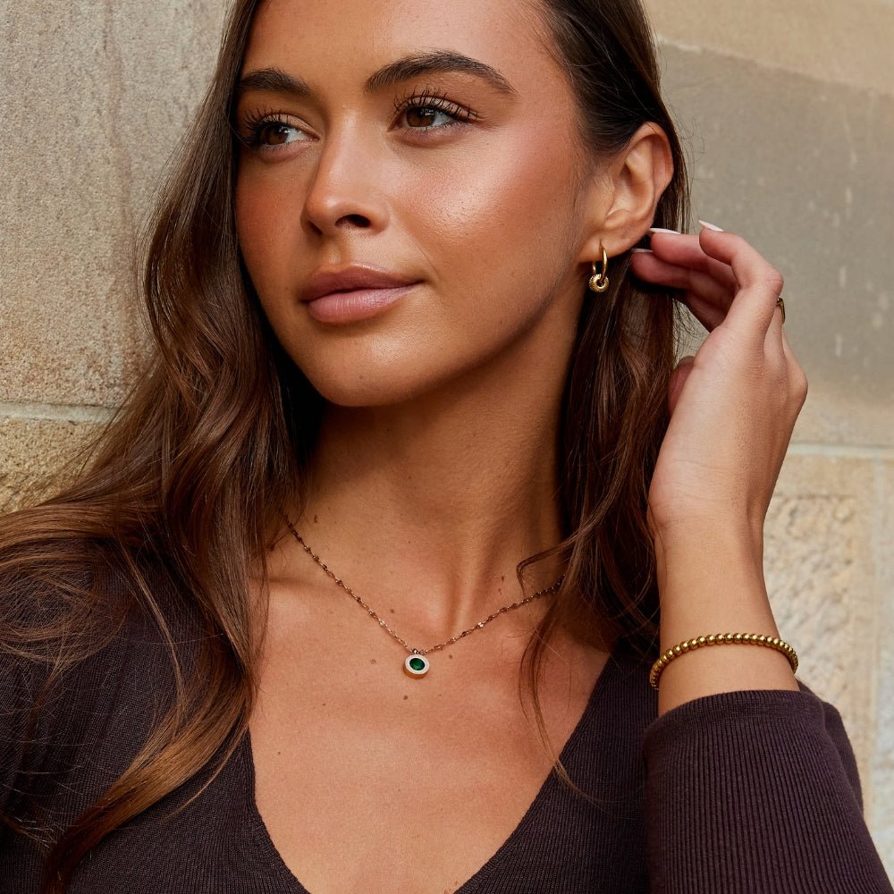 Athena Green Crystal Necklace