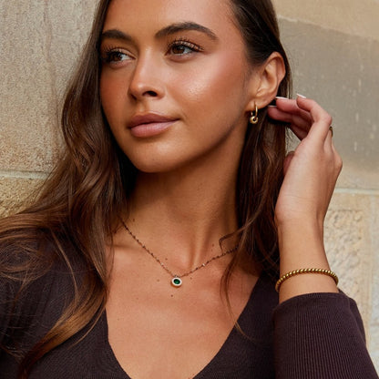 Athena Green Crystal Necklace