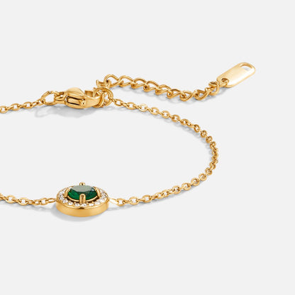 Emerald Green Crystal Bracelet