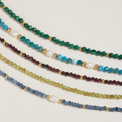 Olive Green Beaded Bracelet