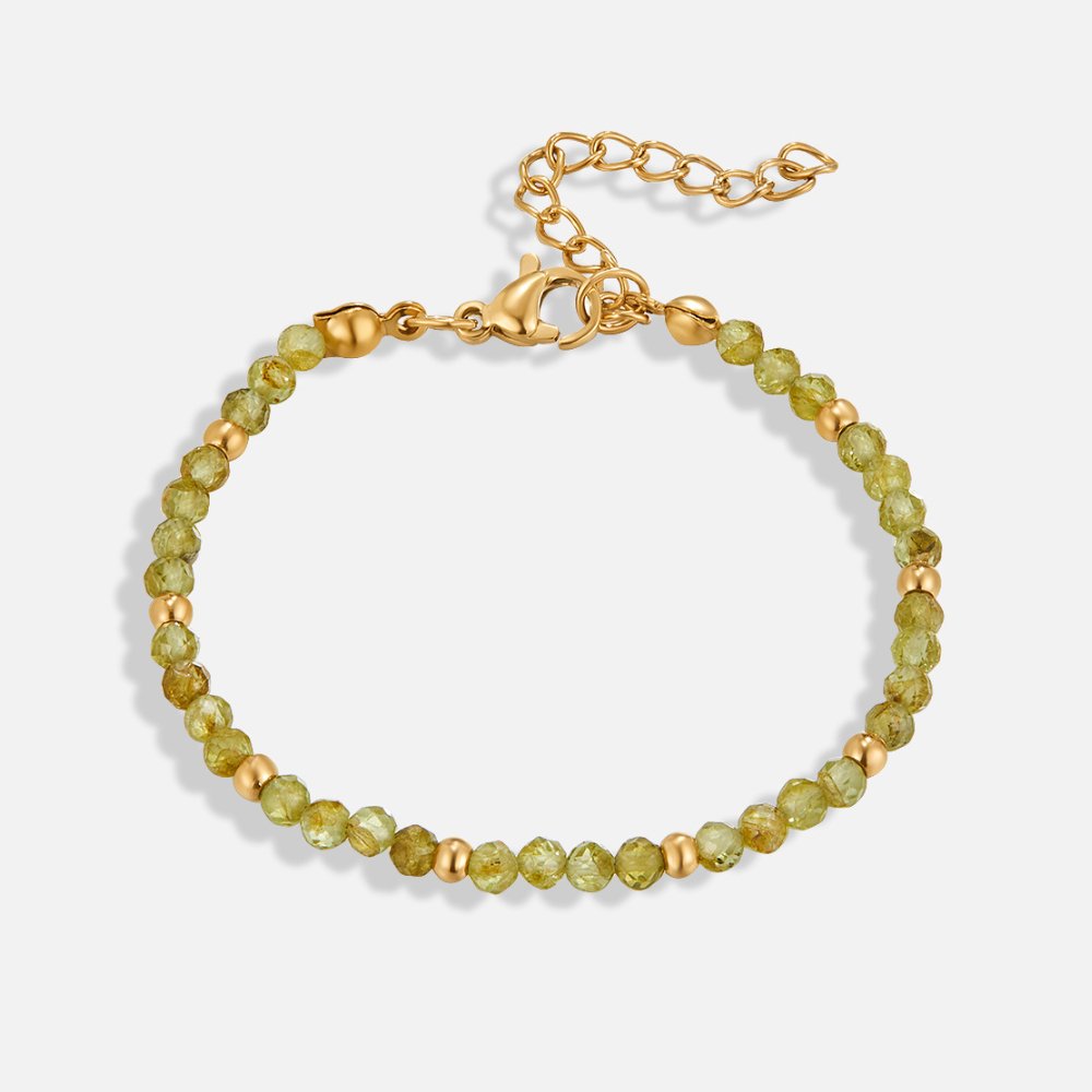 Olive Green Beaded Bracelet