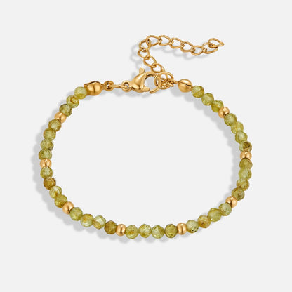 Olive Green Beaded Bracelet