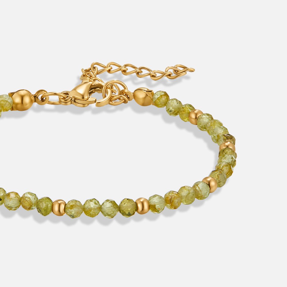 Olive Green Beaded Bracelet