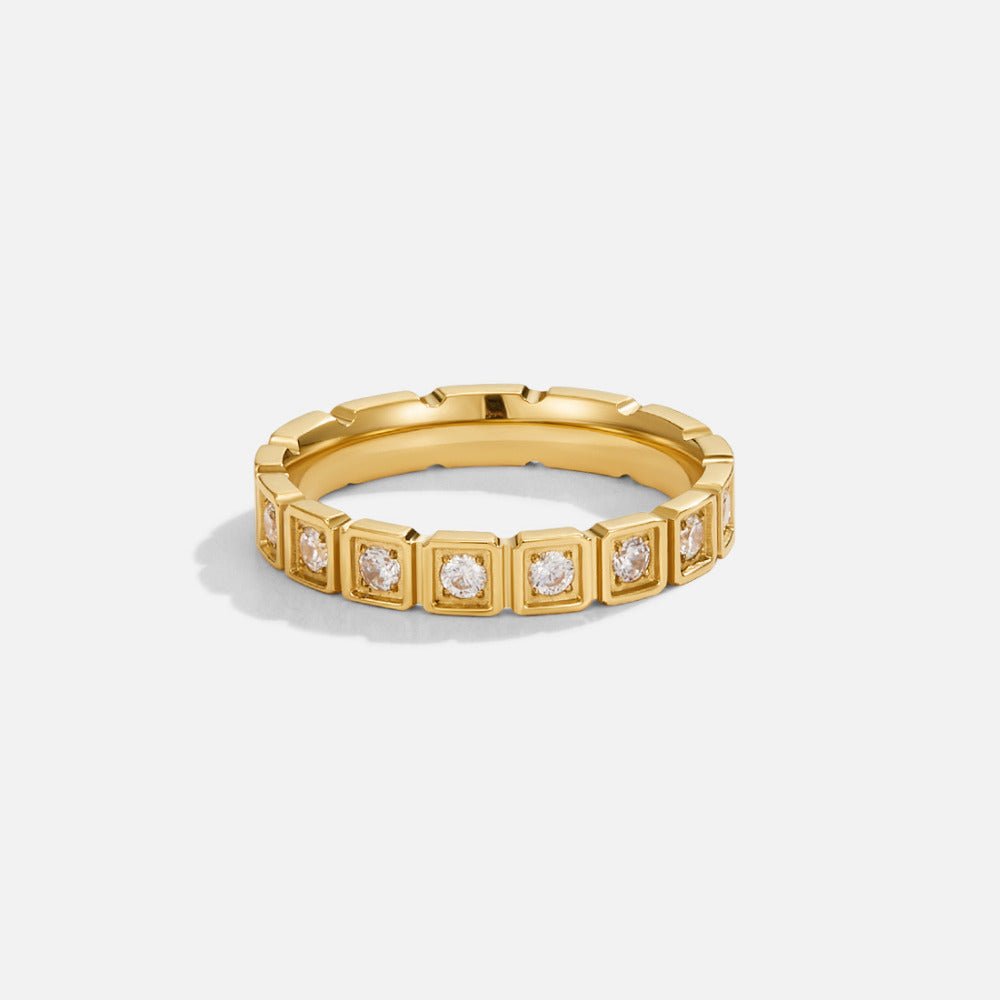 Hera Gold-Tone Crystal Ring