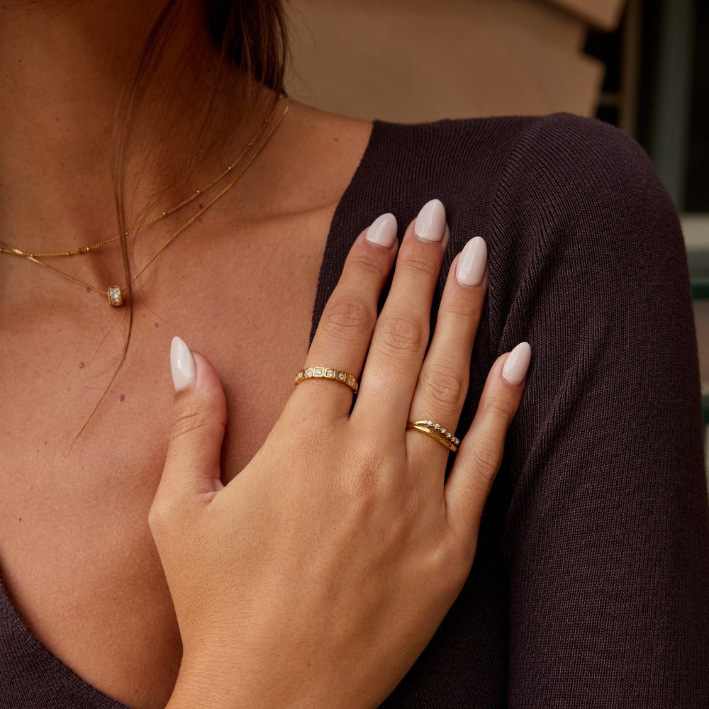 Hera Gold-Tone Crystal Ring