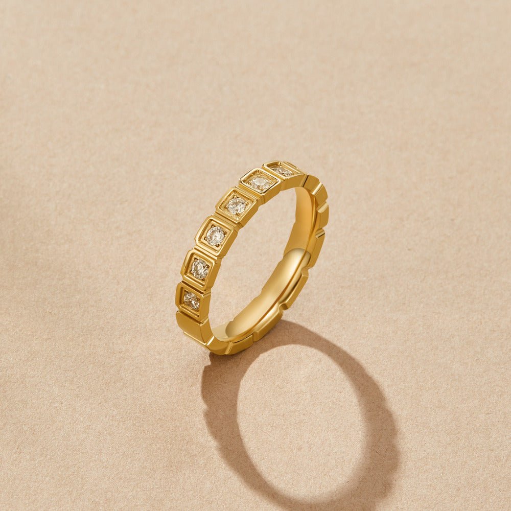 Hera Gold-Tone Crystal Ring