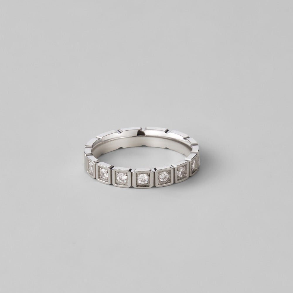 Hera Silver-Tone Crystal Ring