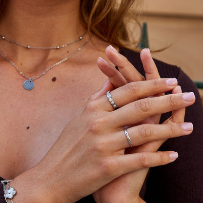 Hera Silver-Tone Crystal Ring