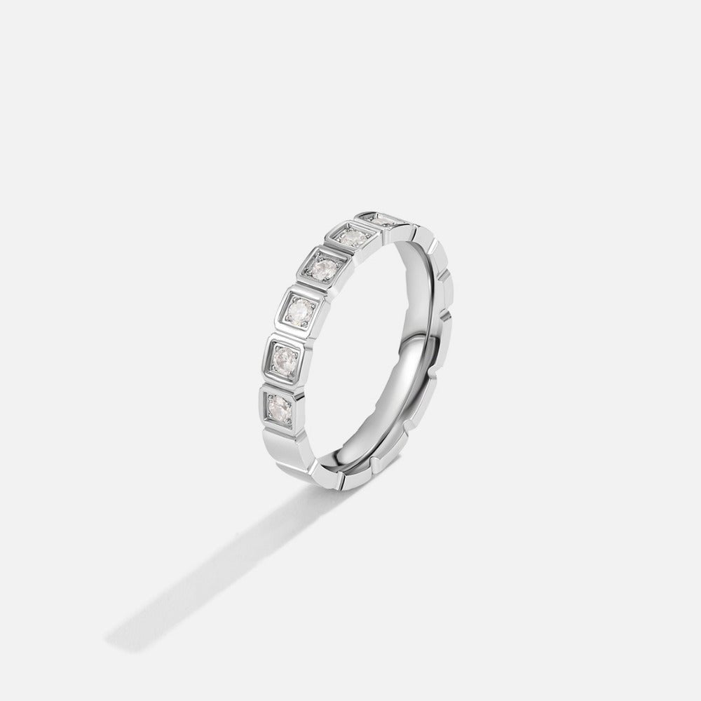 Hera Silver-Tone Crystal Ring