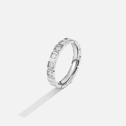 Hera Silver-Tone Crystal Ring