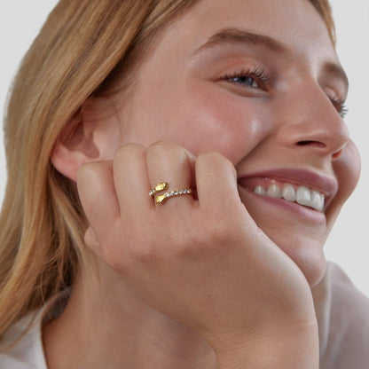 Hug Me Forever Gold-Tone Ring