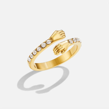 Hug Me Forever Gold-Tone Ring