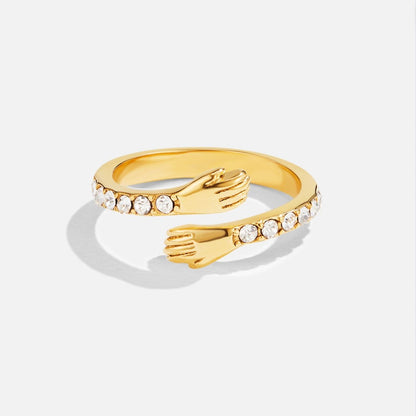 Hug Me Forever Gold-Tone Ring