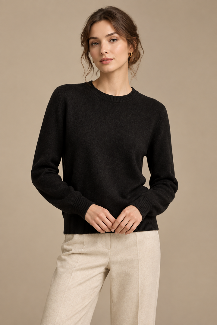 Women's Sweater – Soft Knit Crew Neck Pullover