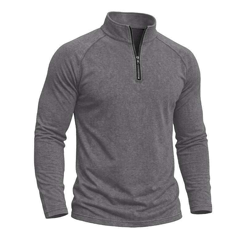 Men's Distressed Retro Washed T-Shirt – Cotton Blend Slim Fit