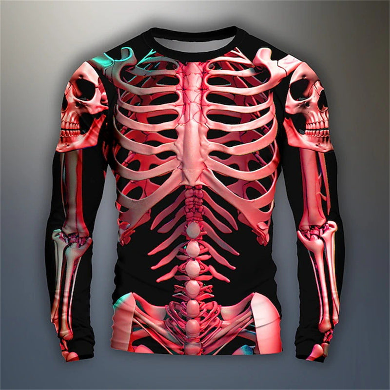 Men's Slim Fit Long-Sleeve Pullover Shirt – Graphic Casual Style