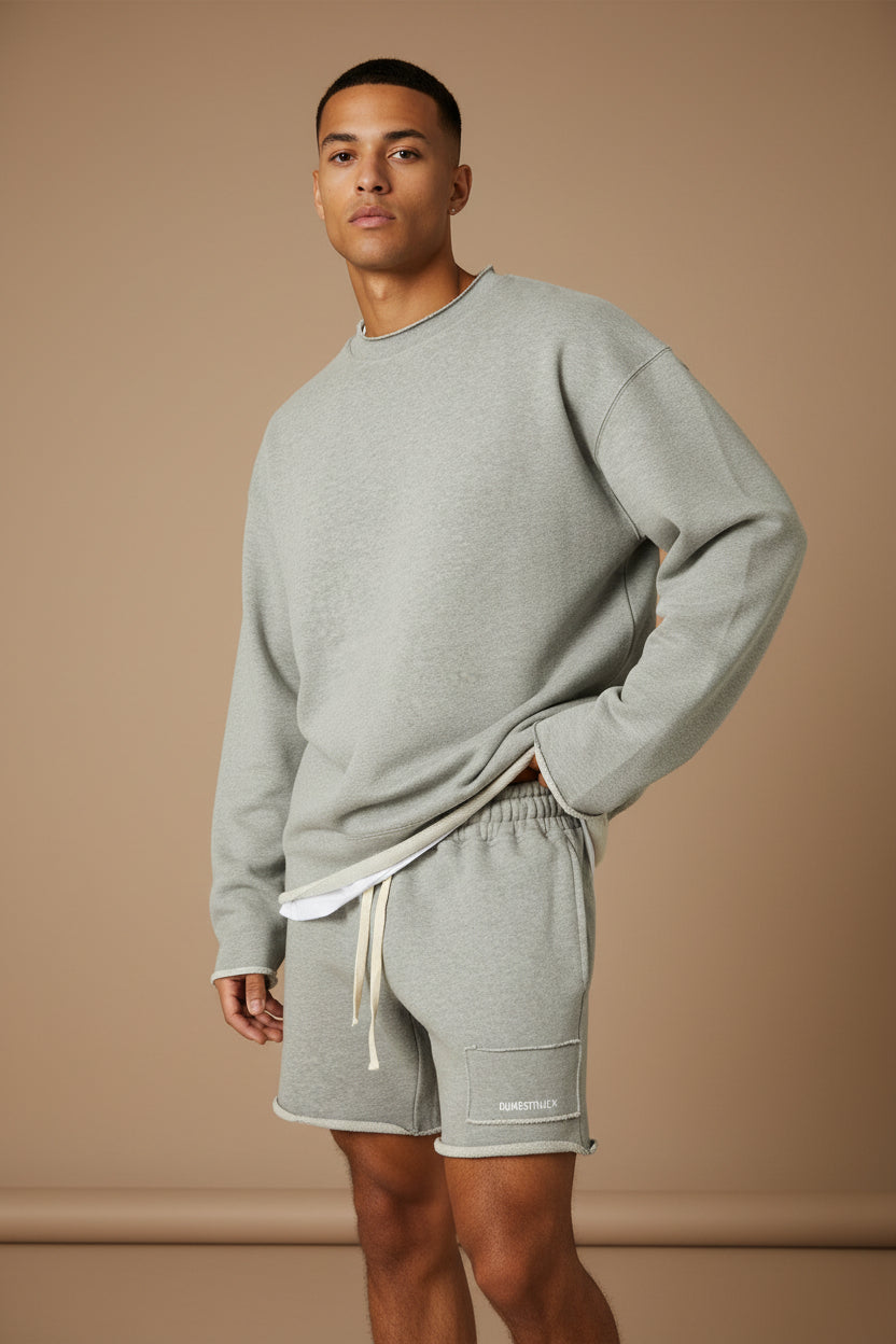 Men's Cotton Sweatshirt Set – Relaxed Fit Sportswear Loungewear