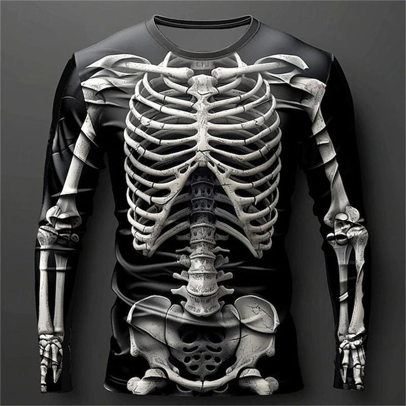 Men's Slim Fit Long-Sleeve Pullover Shirt – Graphic Casual Style