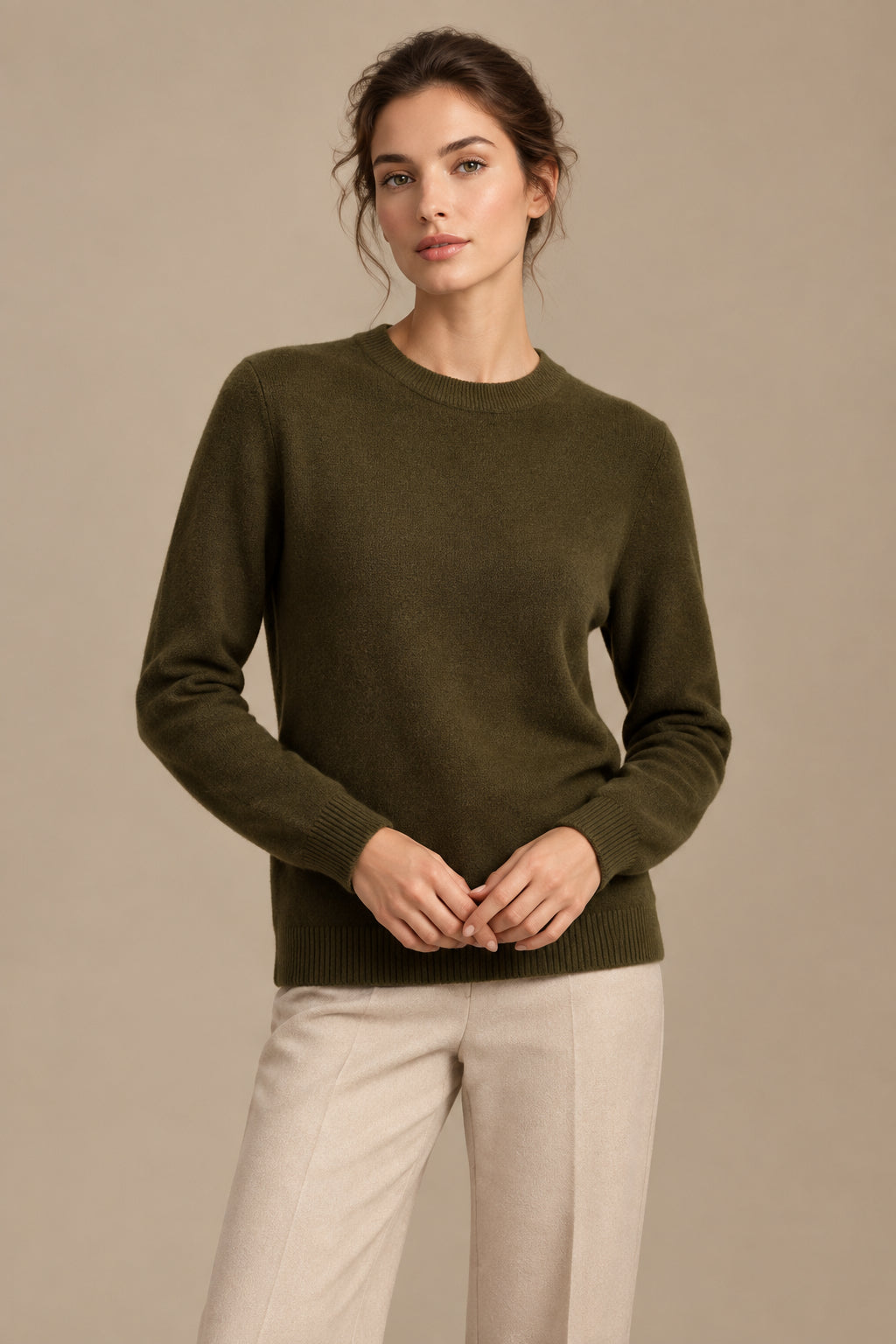 Women's Sweater – Soft Knit Crew Neck Pullover