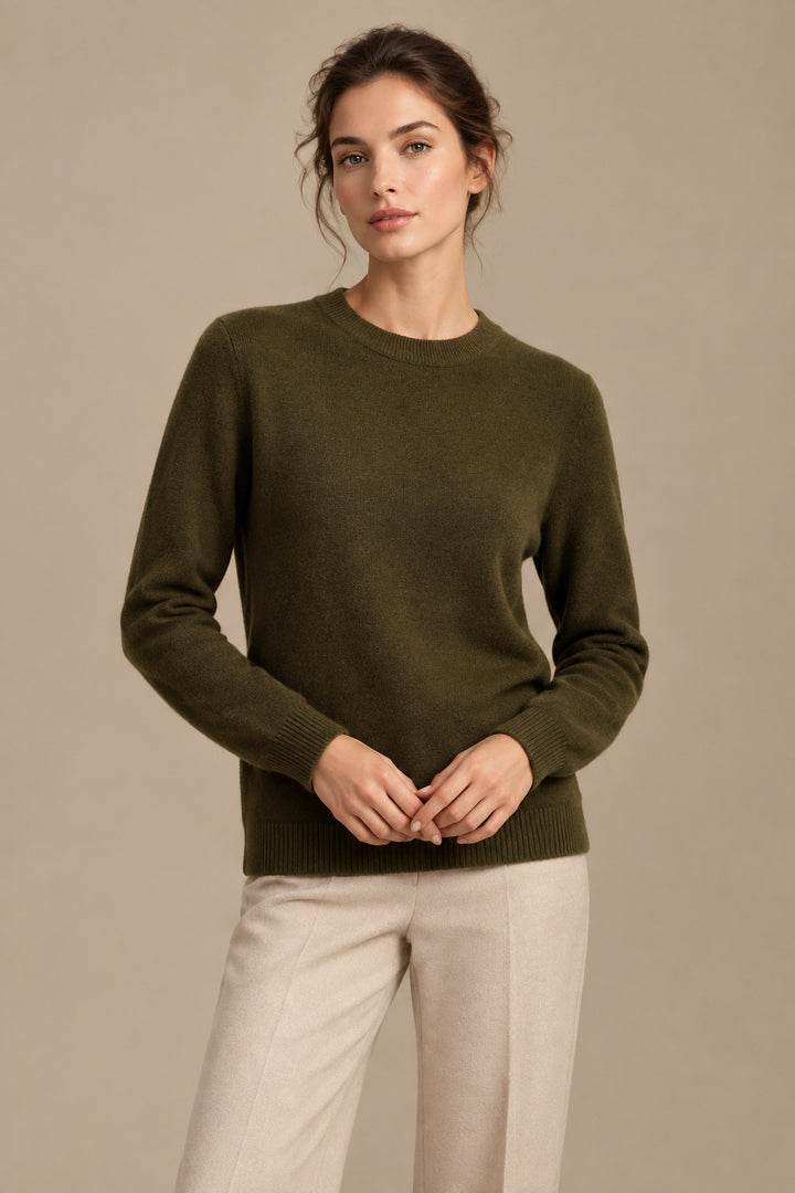 Women's Sweater – Soft Knit Crew Neck Pullover