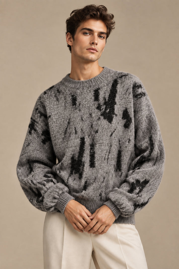 Men's Fleece-Lined Pullover Sweater – Thick Relaxed Fit Comfort
