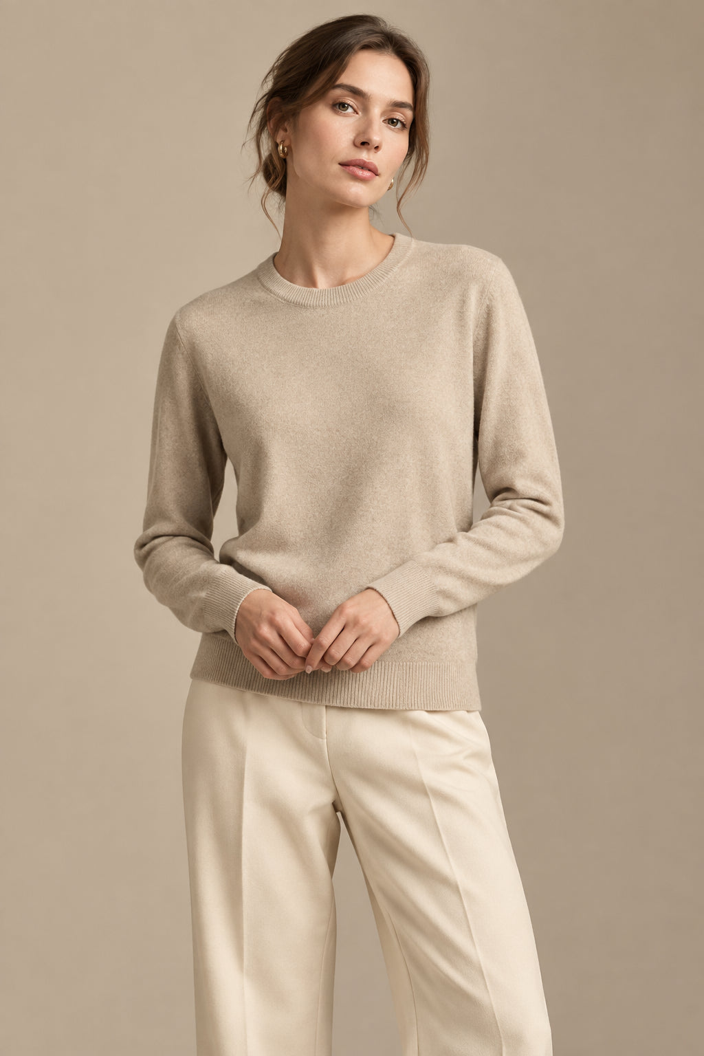 Women's Sweater – Soft Knit Crew Neck Pullover