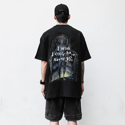 Men's Cotton Graphic T-Shirt – Relaxed Hip Hop Fit