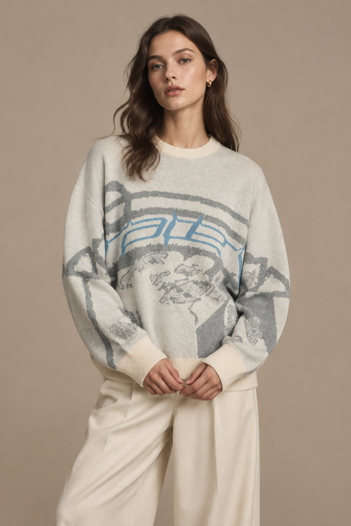 Women's Casual Round Neck Hoodie – Relaxed Classical Style