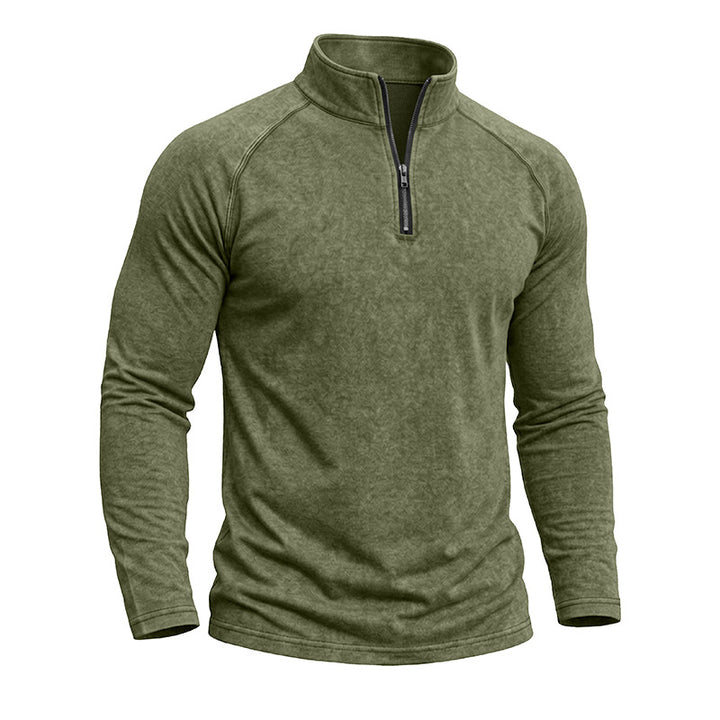 Men's Distressed Retro Washed T-Shirt – Cotton Blend Slim Fit
