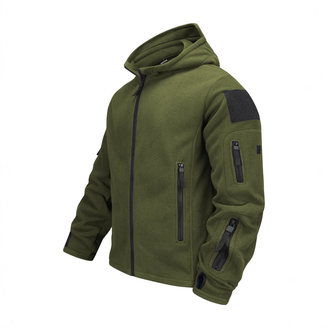 Men's Fleece Jacket – Slim Fit, Warm Outdoor Layer with Zipper Pockets