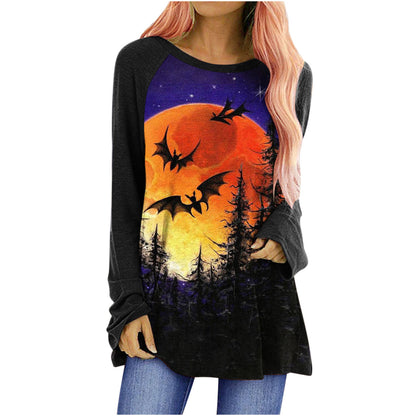 Women's Long Sleeve Cotton T-Shirt – Relaxed Fit Round Neck Essential