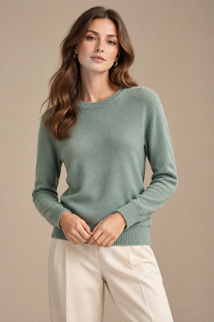 Women's Sweater – Soft Knit Crew Neck Pullover