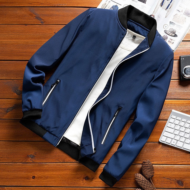 Men's Jacket – Soft-Touch Korean-Style Minimalist Urban Layer