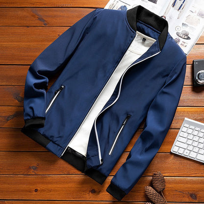Men's Jacket – Soft-Touch Korean-Style Minimalist Urban Layer