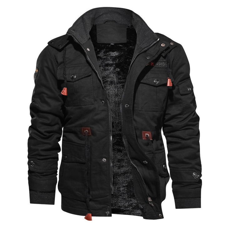 Men's Jacket – Velvet Finish, Sleek Texture, Regular Fit