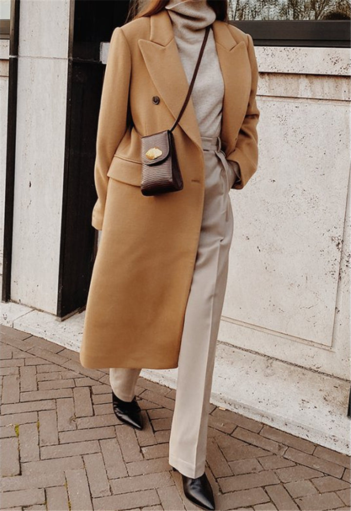 Women's Wool Coat – Longline, Tailored Fit