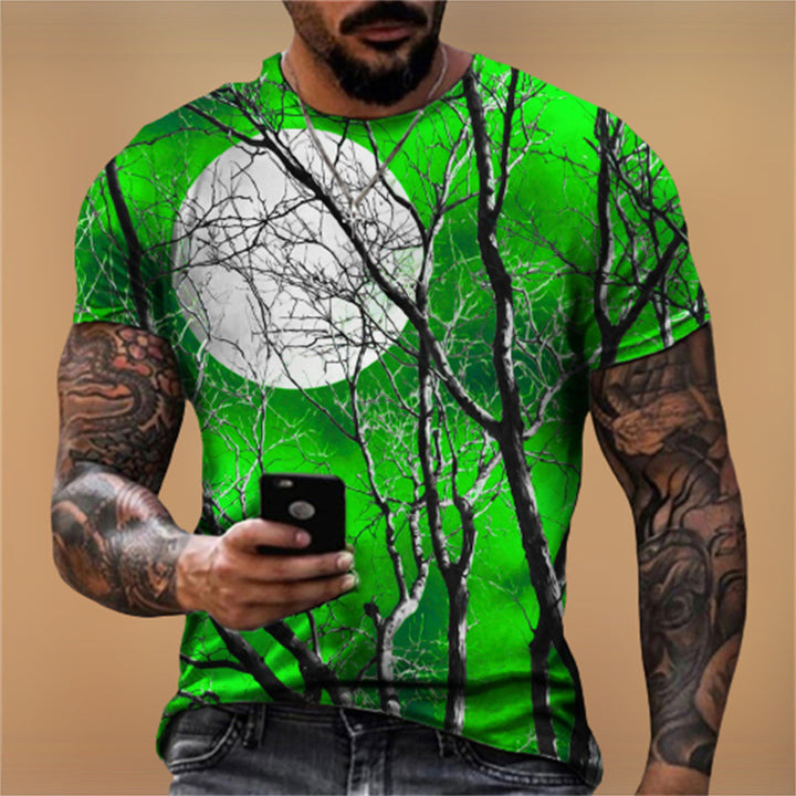 Men's Graphic T-Shirt – Digital Print, Relaxed Summer Fit