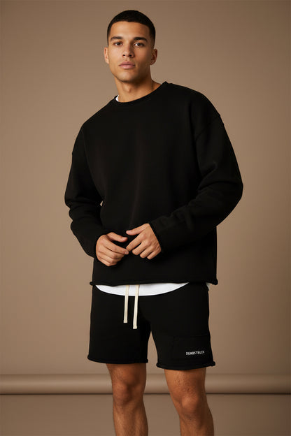 Men's Cotton Sweatshirt Set – Relaxed Fit Sportswear Loungewear